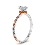Load image into Gallery viewer, eternity-hidden-halo-pear-shaped-diamond-engagement-ring-with-orange-sapphire-in-FD-9168PERGSAORANGLE3-NL-WG
