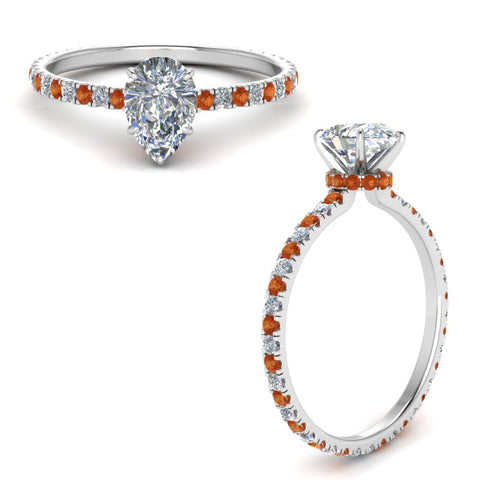 eternity-hidden-halo-pear-shaped-diamond-engagement-ring-with-orange-sapphire-in-FD-9168PERGSAORANGLE3-NL-WG
