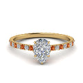 Thumbnail 14 - eternity-hidden-halo-pear-shaped-diamond-engagement-ring-with-orange-sapphire-in-FD-9168PERGSAORANGLE3-NL-YG