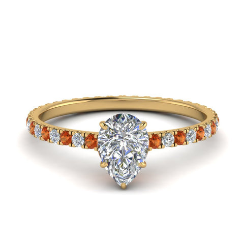 eternity-hidden-halo-pear-shaped-diamond-engagement-ring-with-orange-sapphire-in-FD-9168PERGSAORANGLE3-NL-YG