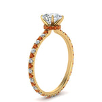 Load image into Gallery viewer, eternity-hidden-halo-pear-shaped-diamond-engagement-ring-with-orange-sapphire-in-FD-9168PERGSAORANGLE3-NL-YG
