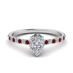 Load image into Gallery viewer, eternity-hidden-halo-pear-shaped-diamond-engagement-ring-with-ruby-in-FD-9168PERGRUDRANGLE3-NL-WG
