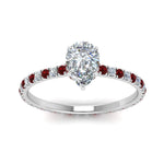 Load image into Gallery viewer, eternity-hidden-halo-pear-shaped-diamond-engagement-ring-with-ruby-in-FD-9168PERGRUDRANGLE3-NL-WG
