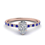 Load image into Gallery viewer, eternity-hidden-halo-pear-shaped-diamond-engagement-ring-with-sapphire-in-FD-9168PERGSABLANGLE3-NL-RG
