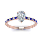 Load image into Gallery viewer, eternity-hidden-halo-pear-shaped-diamond-engagement-ring-with-sapphire-in-FD-9168PERGSABLANGLE3-NL-RG
