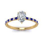 Load image into Gallery viewer, eternity-hidden-halo-pear-shaped-diamond-engagement-ring-with-sapphire-in-FD-9168PERGSABLANGLE3-NL-YG
