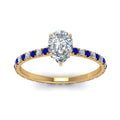 Thumbnail 7 - eternity-hidden-halo-pear-shaped-diamond-engagement-ring-with-sapphire-in-FD-9168PERGSABLANGLE3-NL-YG