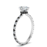 Load image into Gallery viewer, eternity-hidden-halo-pear-shaped-engagement-ring-with-black-diamond-in-FD-9168PERGBLACKANGLE3-NL-WG
