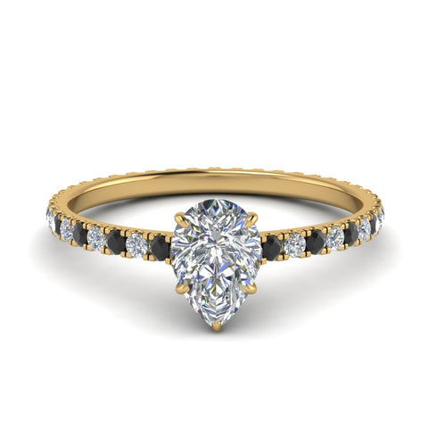 eternity-hidden-halo-pear-shaped-engagement-ring-with-black-diamond-in-FD-9168PERGBLACKANGLE3-NL-YG