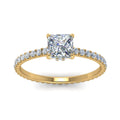 Thumbnail 3 - eternity-hidden-halo-princess-cut-diamond-engagement-ring-in-FD-9168PRRANGLE3-NL-YG