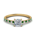 Thumbnail 22 - eternity-hidden-halo-princess-cut-diamond-engagement-ring-with-emerald-in-FD-9168PRRGEMGRANGLE3-NL-YG