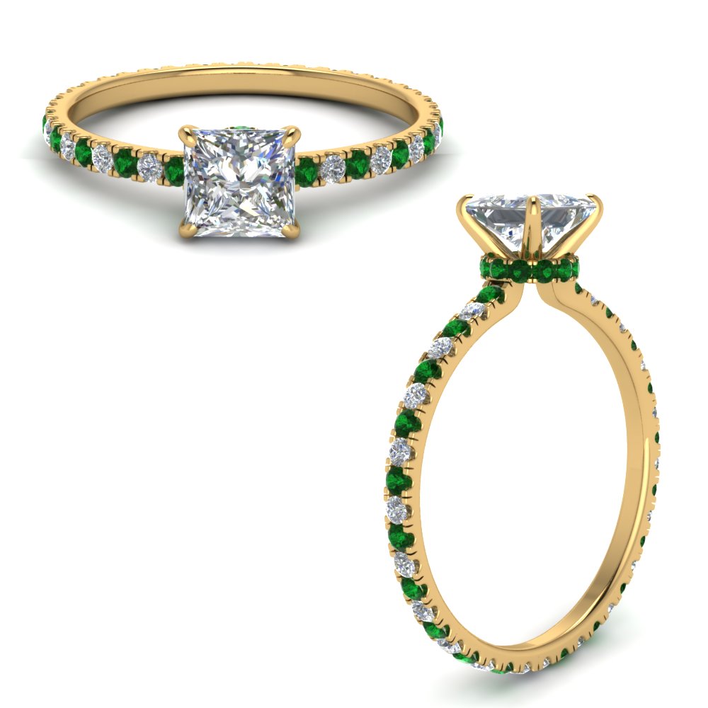 eternity-hidden-halo-princess-cut-diamond-engagement-ring-with-emerald-in-FD-9168PRRGEMGRANGLE3-NL-YG