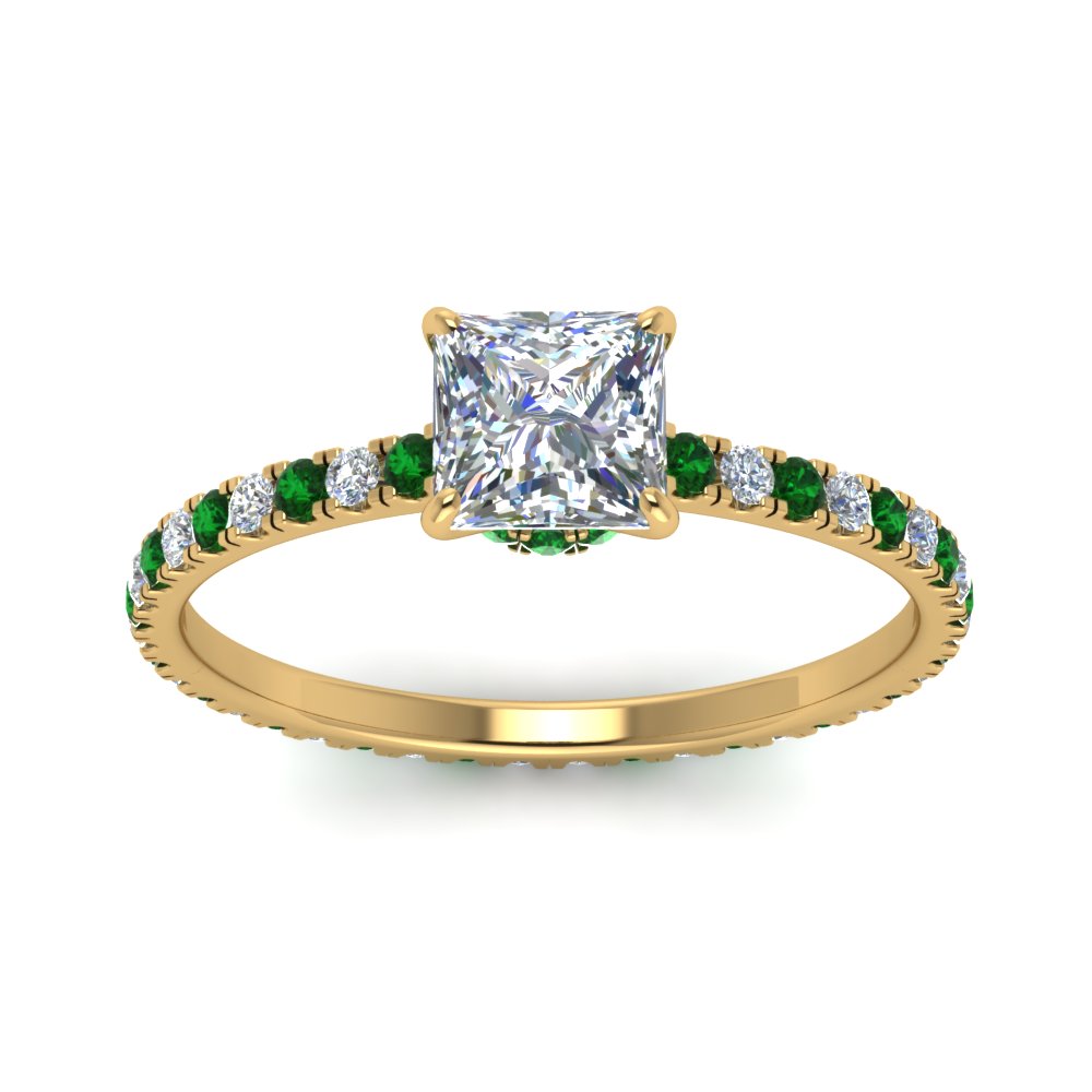 eternity-hidden-halo-princess-cut-diamond-engagement-ring-with-emerald-in-FD-9168PRRGEMGRANGLE3-NL-YG