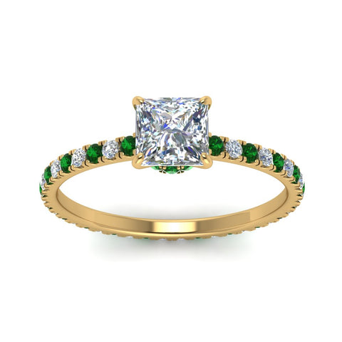 eternity-hidden-halo-princess-cut-diamond-engagement-ring-with-emerald-in-FD-9168PRRGEMGRANGLE3-NL-YG