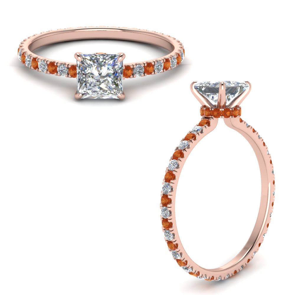 eternity-hidden-halo-princess-cut-diamond-engagement-ring-with-orange-sapphire-in-FD-9168PRRGSAORANGLE3-NL-RG