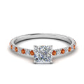 Thumbnail 42 - eternity-hidden-halo-princess-cut-diamond-engagement-ring-with-orange-sapphire-in-FD-9168PRRGSAORANGLE3-NL-WG