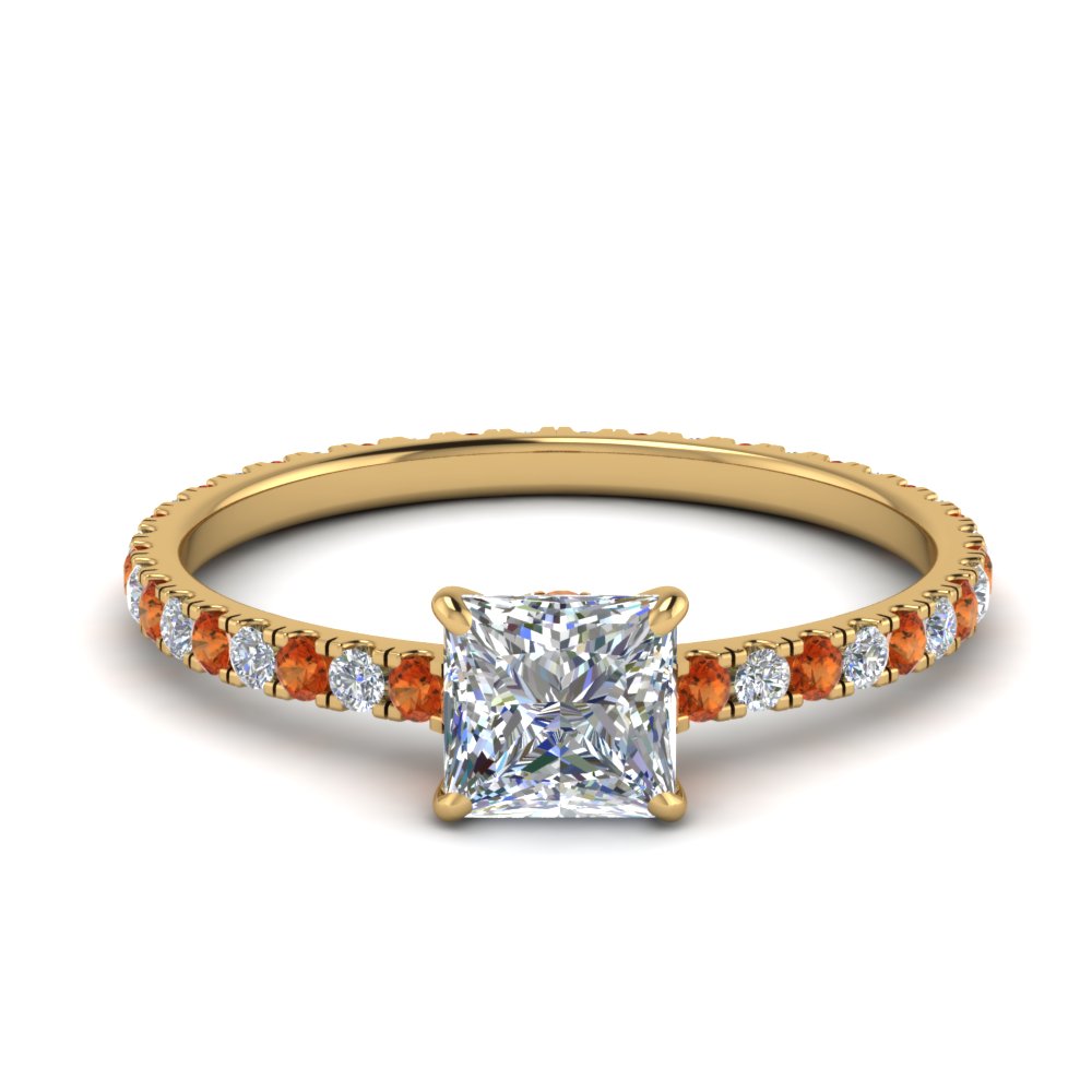 eternity-hidden-halo-princess-cut-diamond-engagement-ring-with-orange-sapphire-in-FD-9168PRRGSAORANGLE3-NL-YG