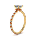 Thumbnail 16 - eternity-hidden-halo-princess-cut-diamond-engagement-ring-with-orange-sapphire-in-FD-9168PRRGSAORANGLE3-NL-YG