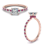 Load image into Gallery viewer, eternity-hidden-halo-princess-cut-diamond-engagement-ring-with-pink-sapphire-in-FD-9168PRRGSADRPIANGLE3-NL-RG
