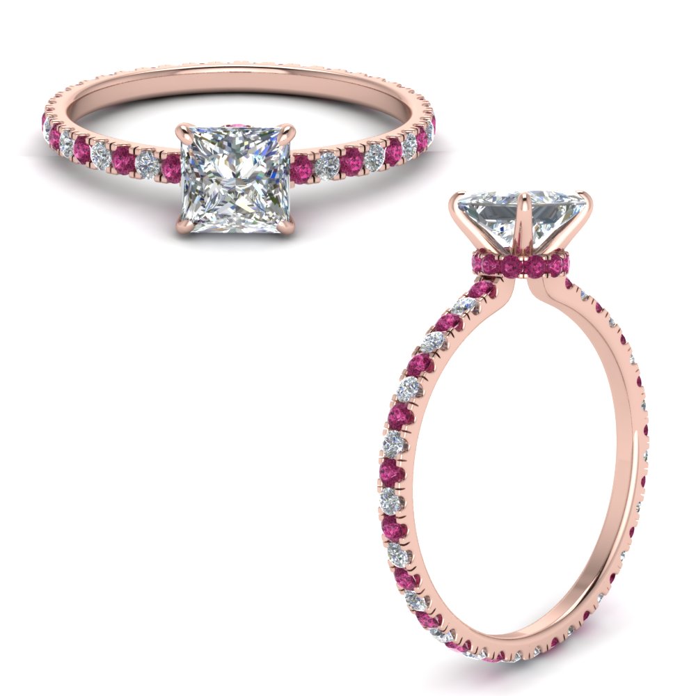 eternity-hidden-halo-princess-cut-diamond-engagement-ring-with-pink-sapphire-in-FD-9168PRRGSADRPIANGLE3-NL-RG