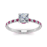 Load image into Gallery viewer, eternity-hidden-halo-princess-cut-diamond-engagement-ring-with-pink-sapphire-in-FD-9168PRRGSADRPIANGLE3-NL-WG
