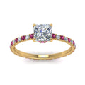 Thumbnail 11 - eternity-hidden-halo-princess-cut-diamond-engagement-ring-with-pink-sapphire-in-FD-9168PRRGSADRPIANGLE3-NL-YG