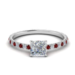 Load image into Gallery viewer, eternity-hidden-halo-princess-cut-diamond-engagement-ring-with-ruby-in-FD-9168PRRGRUDRANGLE3-NL-WG
