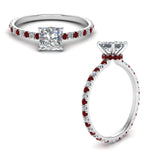 Load image into Gallery viewer, eternity-hidden-halo-princess-cut-diamond-engagement-ring-with-ruby-in-FD-9168PRRGRUDRANGLE3-NL-WG
