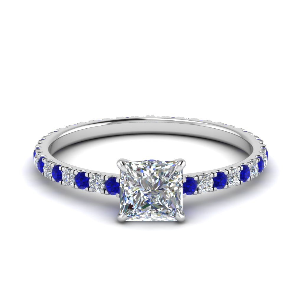eternity-hidden-halo-princess-cut-diamond-engagement-ring-with-sapphire-in-FD-9168PRRGSABLANGLE3-NL-WG