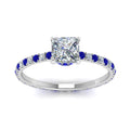 Thumbnail 35 - eternity-hidden-halo-princess-cut-diamond-engagement-ring-with-sapphire-in-FD-9168PRRGSABLANGLE3-NL-WG