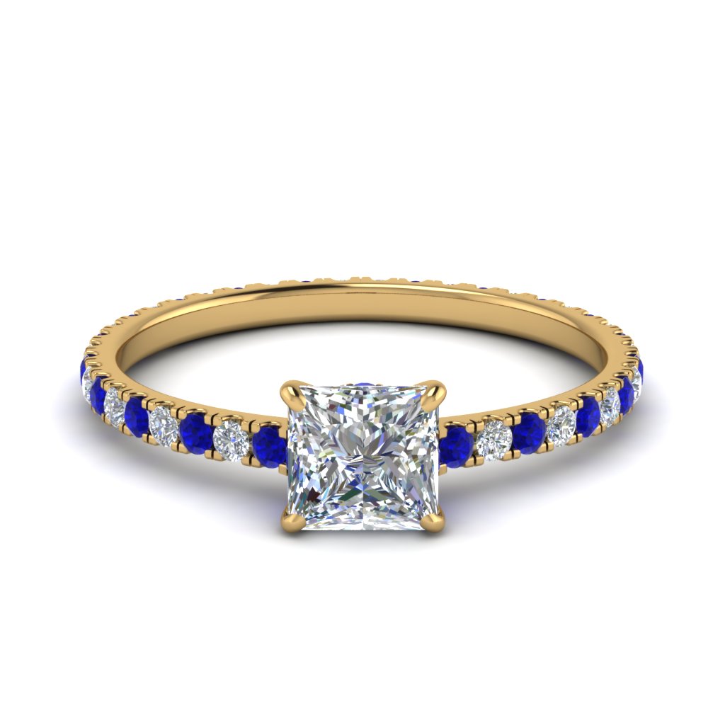 eternity-hidden-halo-princess-cut-diamond-engagement-ring-with-sapphire-in-FD-9168PRRGSABLANGLE3-NL-YG