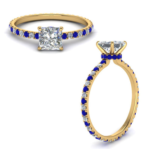 eternity-hidden-halo-princess-cut-diamond-engagement-ring-with-sapphire-in-FD-9168PRRGSABLANGLE3-NL-YG