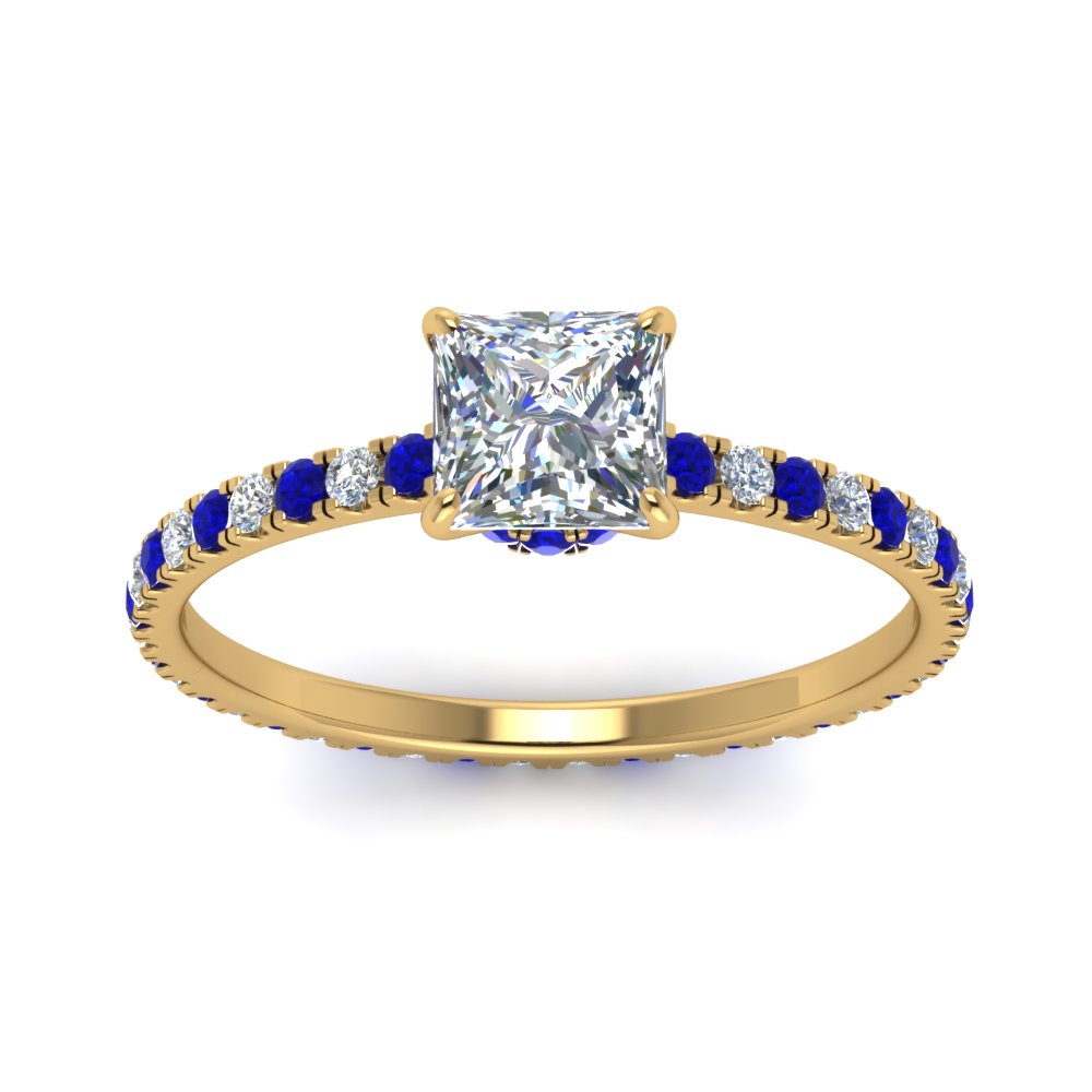 eternity-hidden-halo-princess-cut-diamond-engagement-ring-with-sapphire-in-FD-9168PRRGSABLANGLE3-NL-YG