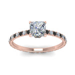 Load image into Gallery viewer, eternity-hidden-halo-princess-cut-engagement-ring-with-black-diamond-in-FD-9168PRRGBLACKANGLE3-NL-RG
