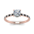 Thumbnail 83 - eternity-hidden-halo-princess-cut-engagement-ring-with-black-diamond-in-FD-9168PRRGBLACKANGLE3-NL-RG