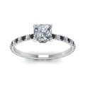 Thumbnail 55 - eternity-hidden-halo-princess-cut-engagement-ring-with-black-diamond-in-FD-9168PRRGBLACKANGLE3-NL-WG