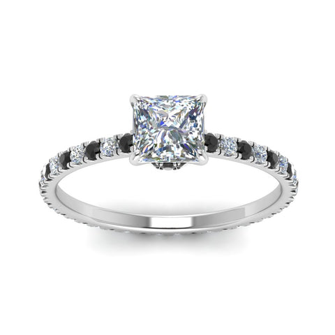 eternity-hidden-halo-princess-cut-engagement-ring-with-black-diamond-in-FD-9168PRRGBLACKANGLE3-NL-WG