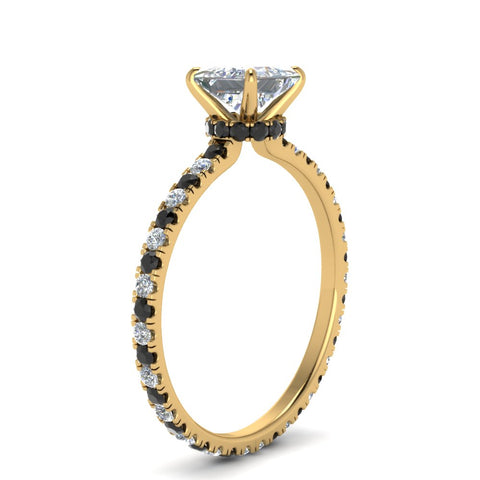 eternity-hidden-halo-princess-cut-engagement-ring-with-black-diamond-in-FD-9168PRRGBLACKANGLE3-NL-YG