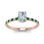 Load image into Gallery viewer, eternity-hidden-halo-radiant-cut-diamond-engagement-ring-with-emerald-in-FD-9168RARGEMGRANGLE3-NL-RG
