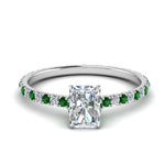 Load image into Gallery viewer, eternity-hidden-halo-radiant-cut-diamond-engagement-ring-with-emerald-in-FD-9168RARGEMGRANGLE3-NL-WG
