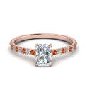 Thumbnail 70 - eternity-hidden-halo-radiant-cut-diamond-engagement-ring-with-orange-sapphire-in-FD-9168RARGSAORANGLE3-NL-RG