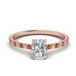 Load image into Gallery viewer, eternity-hidden-halo-radiant-cut-diamond-engagement-ring-with-orange-sapphire-in-FD-9168RARGSAORANGLE3-NL-RG
