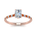 Thumbnail 71 - eternity-hidden-halo-radiant-cut-diamond-engagement-ring-with-orange-sapphire-in-FD-9168RARGSAORANGLE3-NL-RG