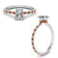 Thumbnail 41 - eternity-hidden-halo-radiant-cut-diamond-engagement-ring-with-orange-sapphire-in-FD-9168RARGSAORANGLE3-NL-WG