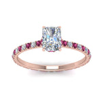 Load image into Gallery viewer, eternity-hidden-halo-radiant-cut-diamond-engagement-ring-with-pink-sapphire-in-FD-9168RARGSADRPIANGLE3-NL-RG
