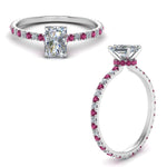 Load image into Gallery viewer, eternity-hidden-halo-radiant-cut-diamond-engagement-ring-with-pink-sapphire-in-FD-9168RARGSADRPIANGLE3-NL-WG
