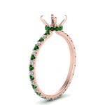 Load image into Gallery viewer, eternity-hidden-semi-mount-halo-diamond-engagement-ring-with-emerald-in-FD-9168SMRGEMGRANGLE3-NL-RG
