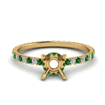 Load image into Gallery viewer, eternity-hidden-semi-mount-halo-diamond-engagement-ring-with-emerald-in-FD-9168SMRGEMGRANGLE3-NL-YG
