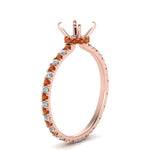 Load image into Gallery viewer, eternity-hidden-semi-mount-halo-diamond-engagement-ring-with-orange-sapphire-in-FD-9168SMRGSAORANGLE3-NL-RG
