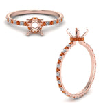 Load image into Gallery viewer, eternity-hidden-semi-mount-halo-diamond-engagement-ring-with-orange-sapphire-in-FD-9168SMRGSAORANGLE3-NL-RG
